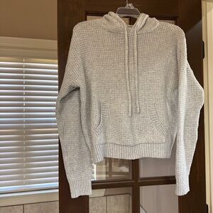 Pink Rose Light Gray Women's Cowl Neck Sweater